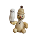 Schneemann Junior mit Schneeeule